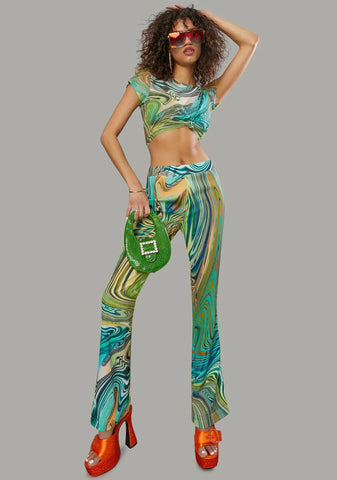 Hypnotic Habits Mesh Baby Tee