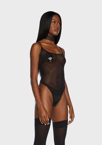 Not Worried Mesh Bodysuit