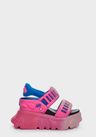 Pink Gooseberry-06 Platform Sandals