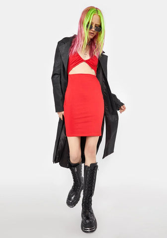 Hot Late Nights Cutout Mini Dress