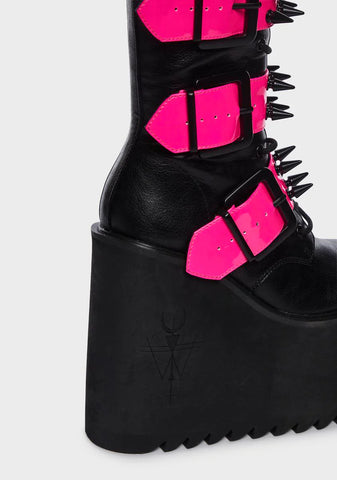 Wicked Appetite For Destruction Platform Boots