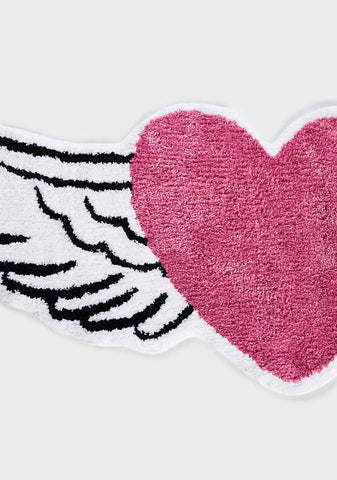 Let's Fly Away Heart Rug