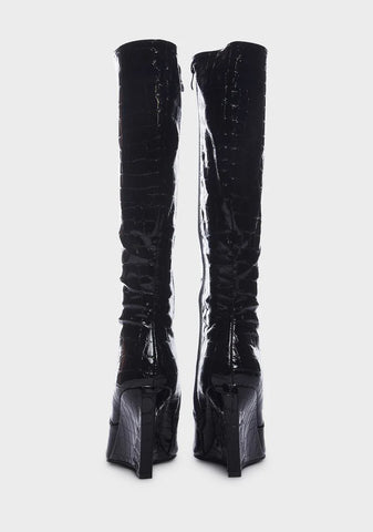 Night Social Secret Wedge Boots