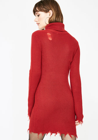 Lit Lost In The Sauce Sweater Dress