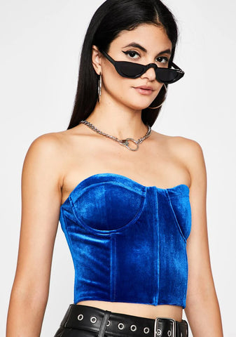 Royal Hots For You Velvet Bustier