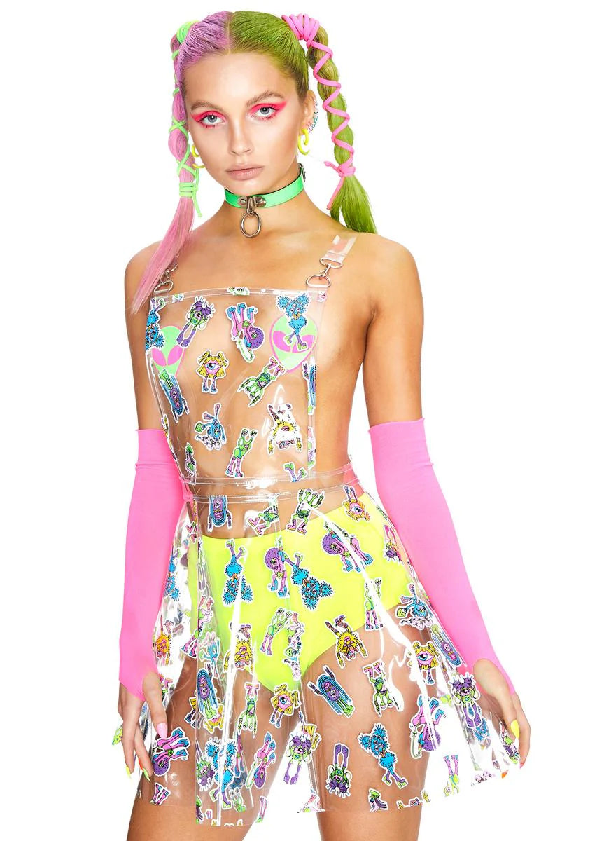 Electro Terrestrial Clear Overall Dress