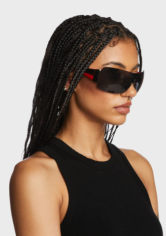 Riley Sunglasses - Black/Red