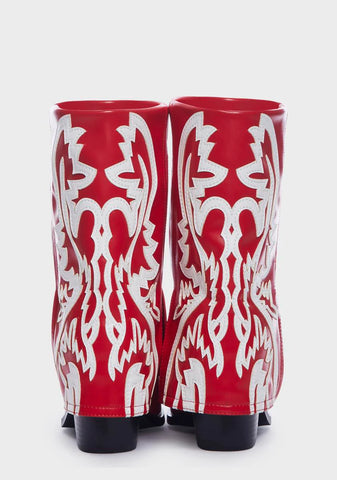 Red Esperanza Cowboy Boots