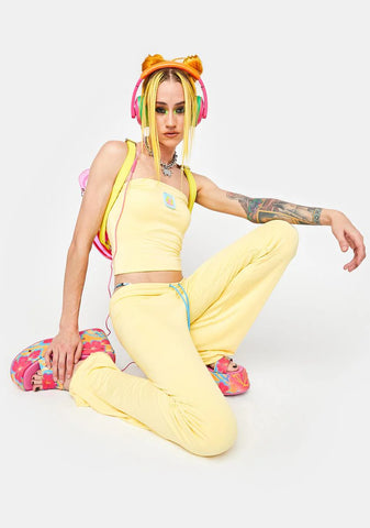 Yellow Aloha Pants
