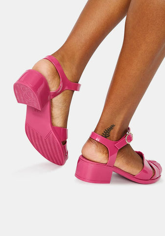 Pink Bremerton Jelly Sandals