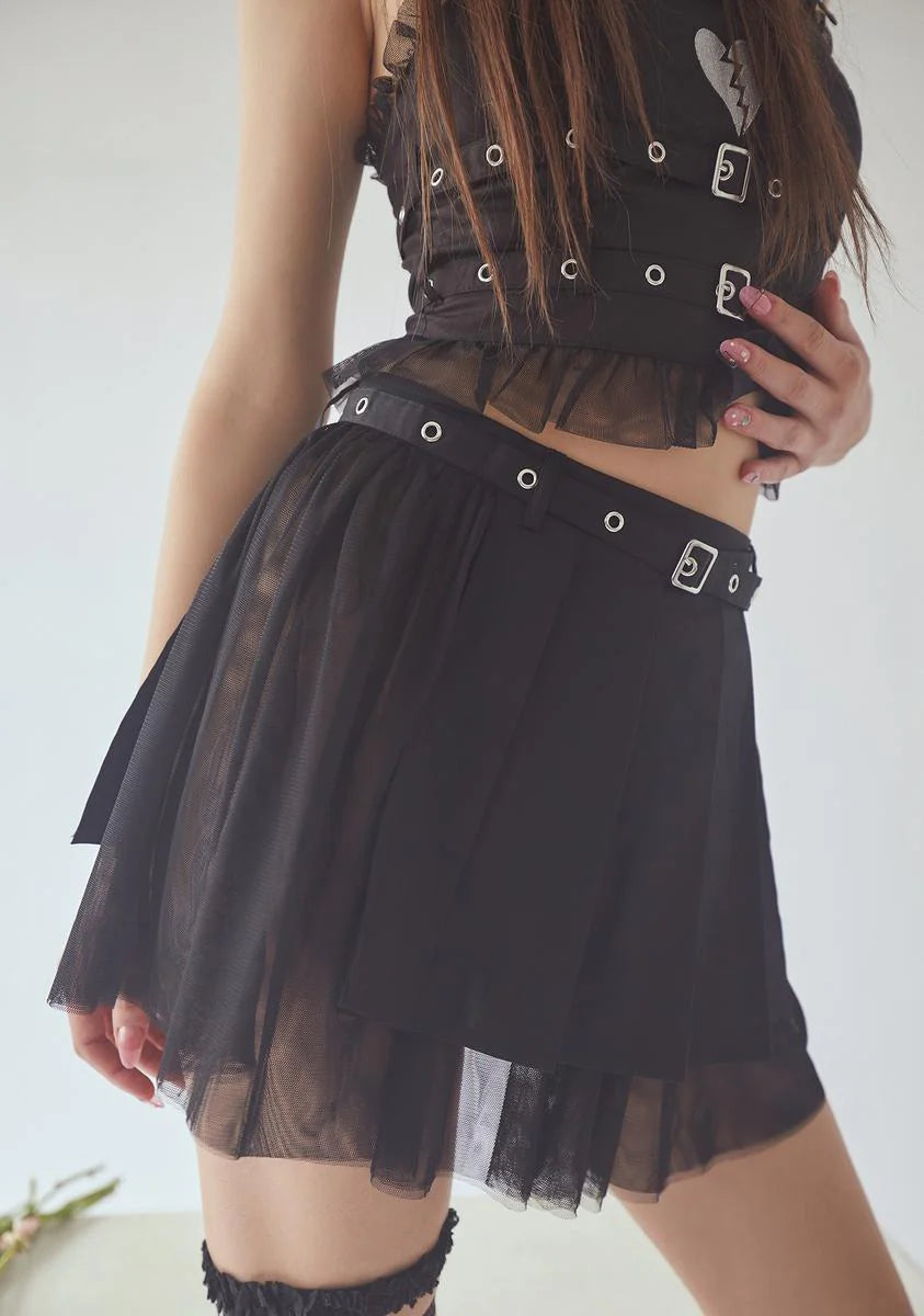 Sad Or Something Pleated Skirt