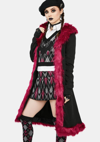 The Vein Whisperer Fur Trim Duster