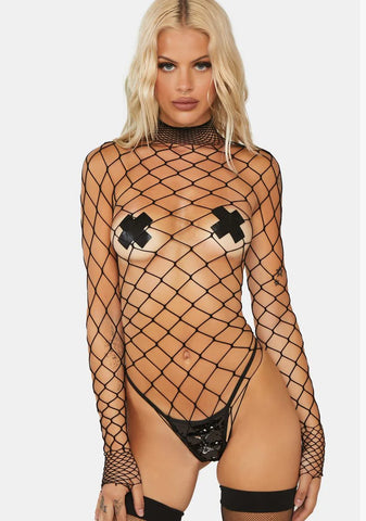 Dancing All Night Fishnet Bodystocking