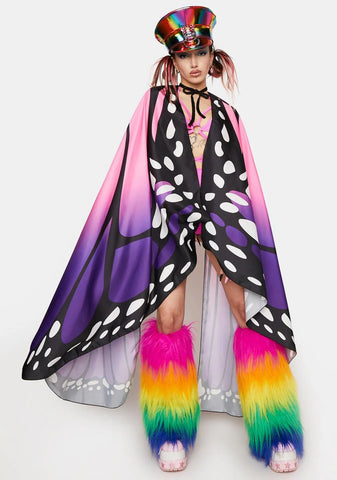 Lilac Wings Of Paradise Butterfly Cape