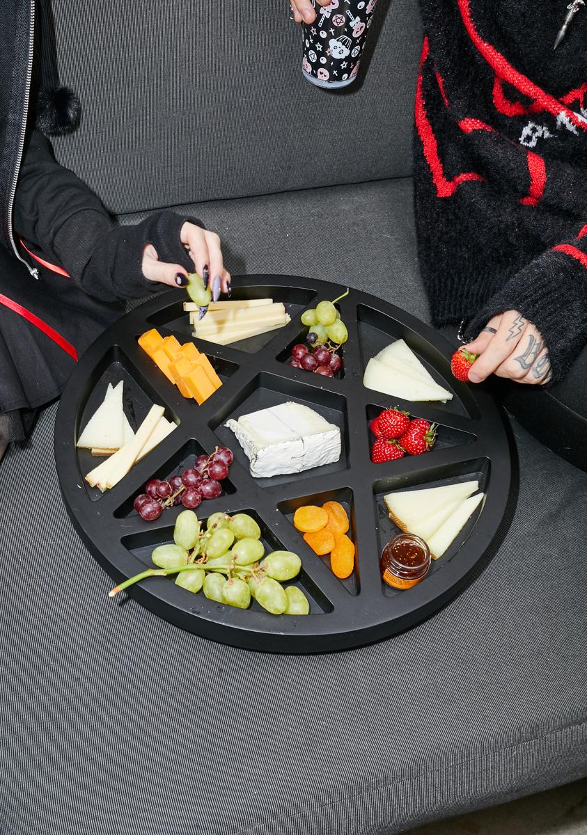 Evil Bites Pentagram Charcuterie Board