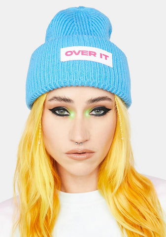 Over It Ribbed Beanie