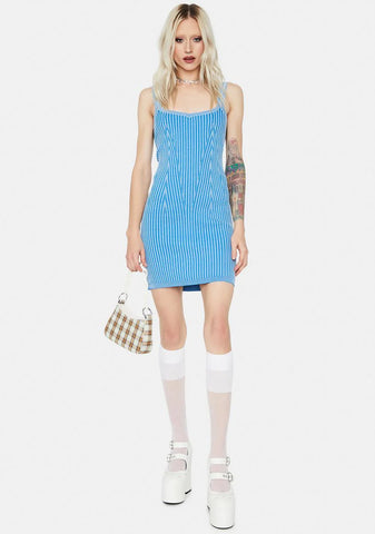 Tell The Truth Ribbed Mini Dress
