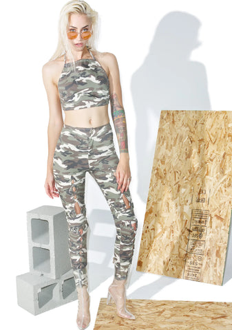 Camo Laced Pants