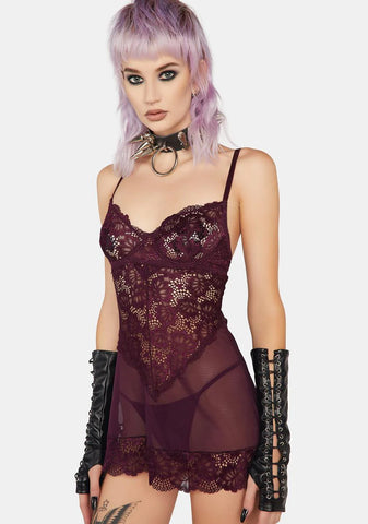 Page Lace Babydoll Lingerie Set