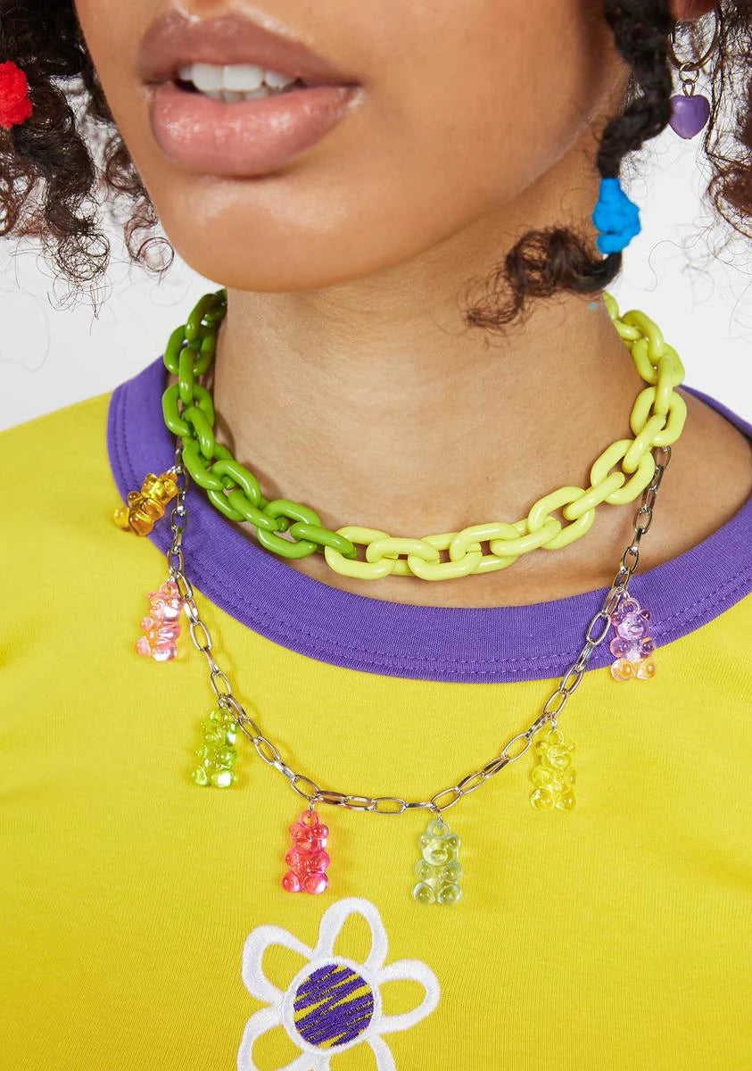 All The Treats Layered Gummy Bear Necklace
