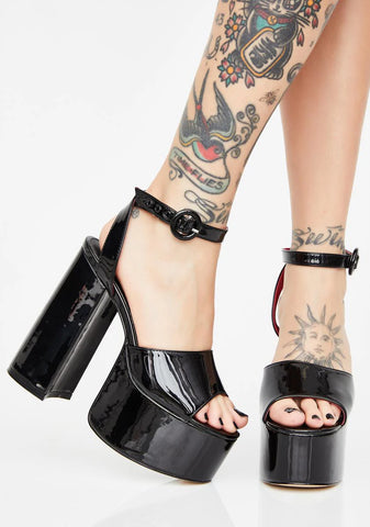 Wicked Chick Flick Patent Heels