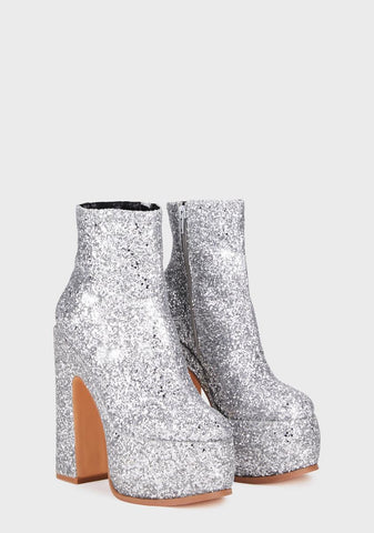 Silver Rodgrigo Platform Boots