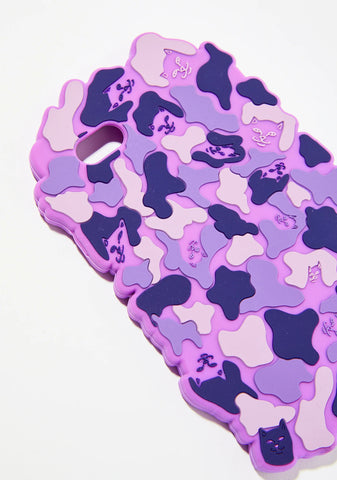 Violet Nerm Camo iPhone Case