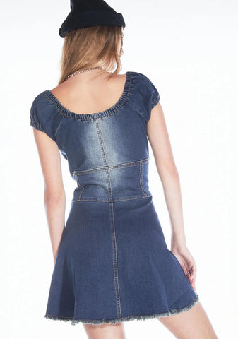 Happier Now Denim Mini Dress