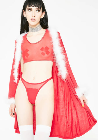 Hot Holly Sheer Crop Top