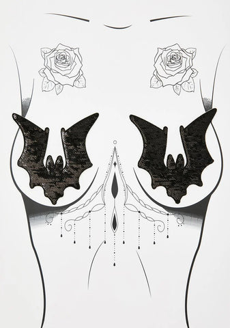 Sequin Bat Pasties