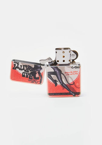 Bettie Page Bad Kitty Lighter With Tin