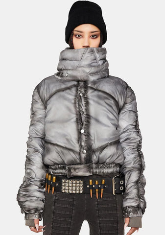 Modulation Smoke Puffer Crop Jacket