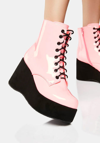 Sweet Literally Living Platform Boots