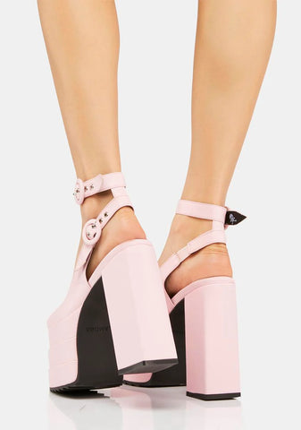 Pink Video Games Platform Heels