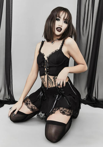 Song Of Sadness Lace Up Tank