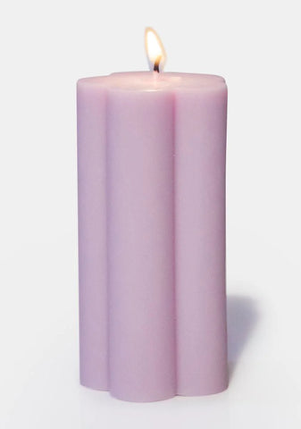 Purple Daisy Candle