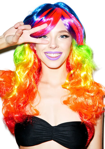 Rainbow Babe Wig