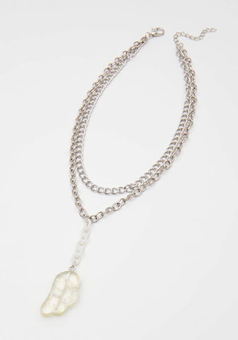 Ivory Earn Your Wings Chain Necklace