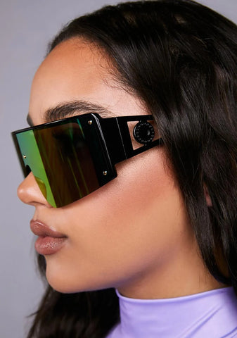 Chromatic Electric Charge Shield Sunglasses