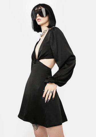Secret Aura Cut Out Mini Dress
