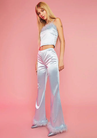 Cloudy Exes and OMGs Satin Pants