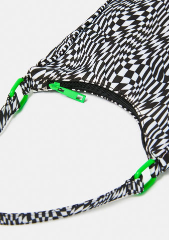 Warped Realm Checkered Shoulder Bag