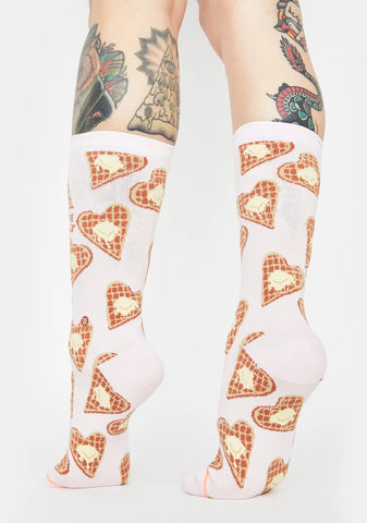 You Make Me Melt Crew Socks