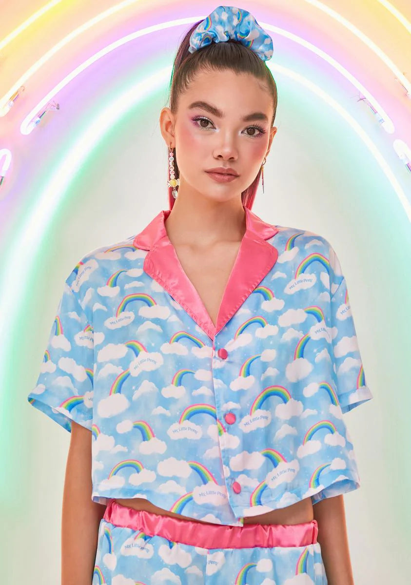 Big Dreamer Satin PJ Top