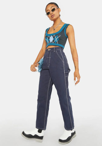 Indigo Rinse Carpenter Jeans