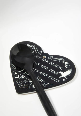 Roses Are Black Poetic Heart Trivet