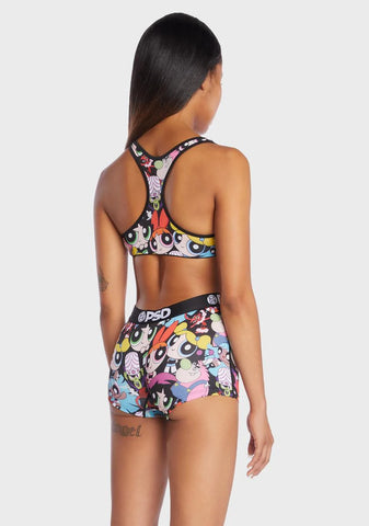 The Powerpuff Girls Squad Sports Bra