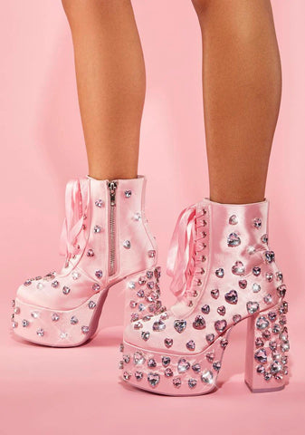 Diamonds Dancing Platform Boots
