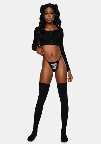 Daddy's Little Devil Thong Undies