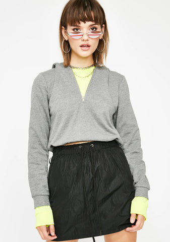 Stoned Fill My Cup Cropped Hoodie